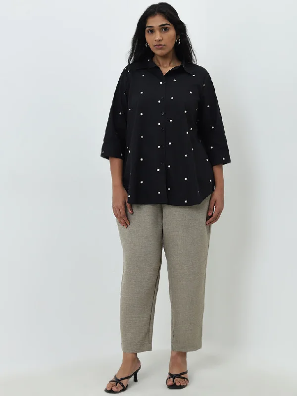 Gia Grey High-Rise Pants Soft Sweatpants Style