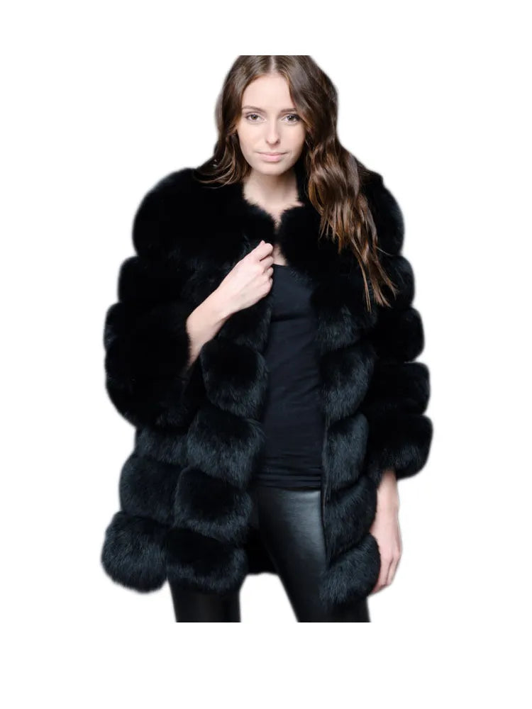 ZADORIN New Luxury Splicing Long Faux Fur Coat Women Thick Warm Winter Fashion Fluffy Faux Fur Jacket Coats for Women Outerwear Anorak Shell Jacket Lightweight Jacket ZADORIN New Luxury Splicing Long Faux Fur Coat Women Thick Warm Winter Fashion Fluffy Faux Fur Jacket Coats for Women Outerwear Anorak Shell Jacket Lightweight Jacket