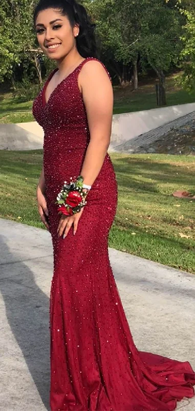 Mermaid Prom Dress, Prom Dresses, Evening Gown, Graduation School Party Dress, Winter Formal Dress Tunics Practical easy-care Mermaid Prom Dress, Prom Dresses, Evening Gown, Graduation School Party Dress, Winter Formal Dress Tunics Practical easy-care