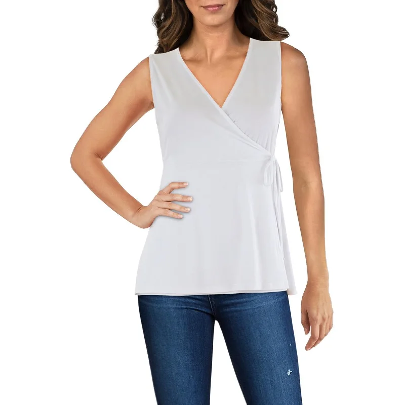 Charter Club Womens Tank Scoop Neck Wrap Top summer tank top