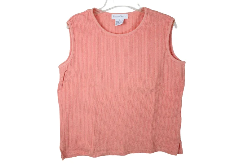 Robert Scott Coral Pink Tank | M soft pink tank