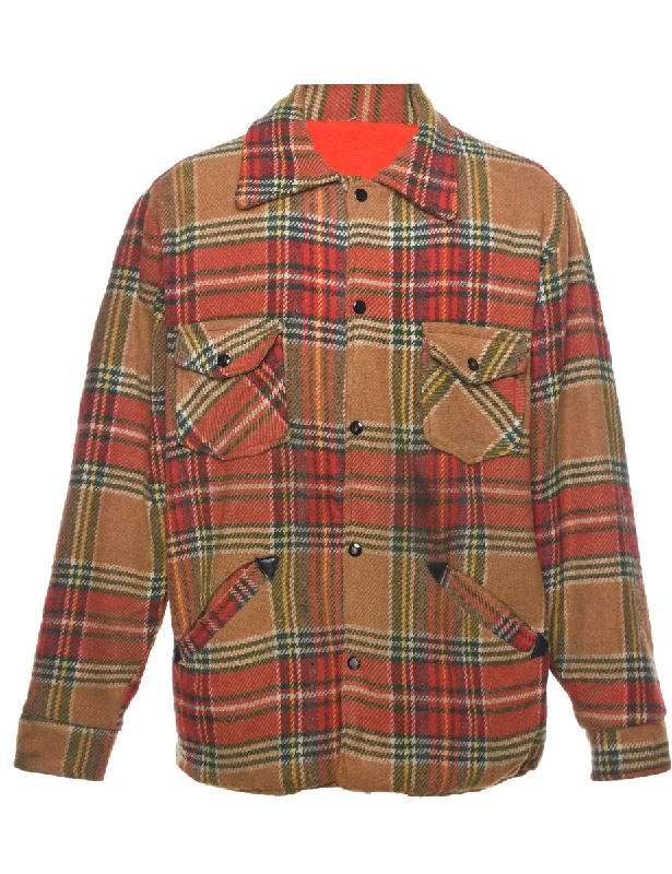 Light Brown Jacket - M Insulated Jacket Fitted Jacket Loose Jacket