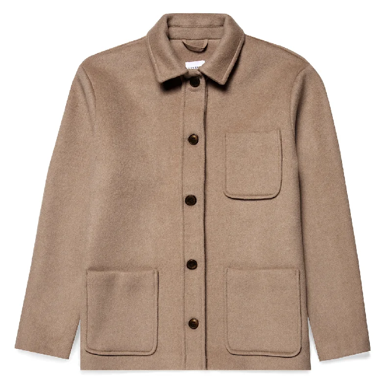 Sunspel Womens Twin Pocket Jacket Light Camel One-Shoulder Jacket Off-the-Shoulder Jacket Asymmetrical Jacket Sunspel Womens Twin Pocket Jacket Light Camel One-Shoulder Jacket Off-the-Shoulder Jacket Asymmetrical Jacket