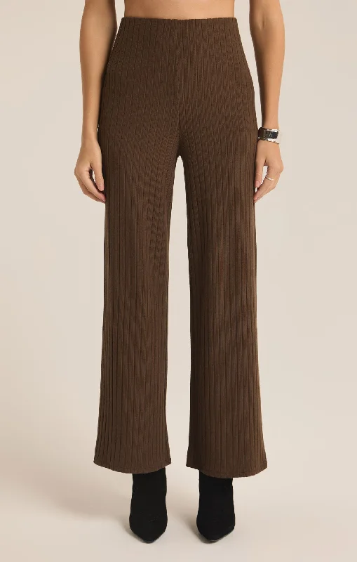Z Supply Monte Rib Knit Pant Chic Faux Leather Pants