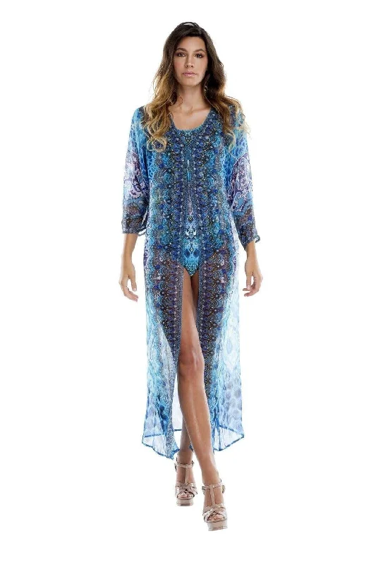 Women's Designer Swimwear Kimono Capes Cardigan Cover Ups | Coordinated Swim available Solid Print Embellished Women's Designer Swimwear Kimono Capes Cardigan Cover Ups | Coordinated Swim available Solid Print Embellished