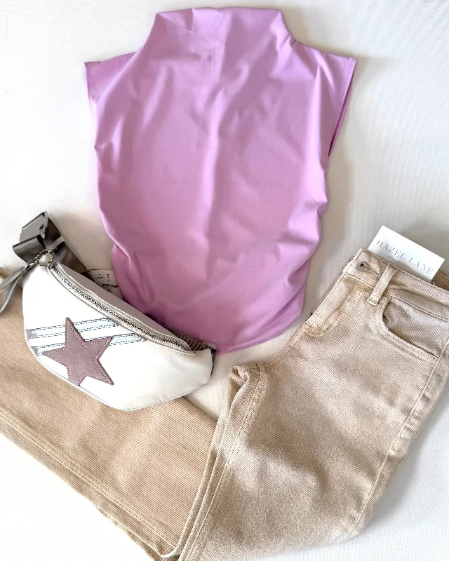 Banks Basic Tank- Pink spandex blend tank