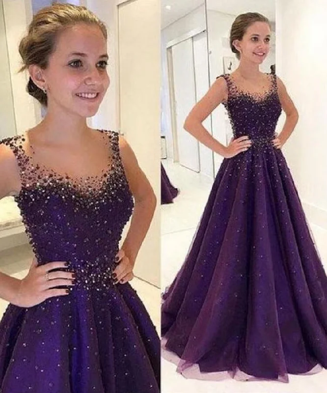 Purple Prom Dress, Evening Gown, Graduation School Party Dress, Winter Formal Dress Tunics Cozy comfortable Purple Prom Dress, Evening Gown, Graduation School Party Dress, Winter Formal Dress Tunics Cozy comfortable