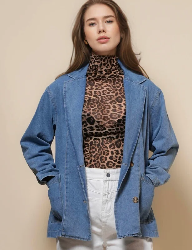 Ladies V-Neck Long Sleeves Pockets Denim Jacket SKT50047 Faux Fur Fabric Real Fur Fabric Shearling Fabric Ladies V-Neck Long Sleeves Pockets Denim Jacket SKT50047 Faux Fur Fabric Real Fur Fabric Shearling Fabric