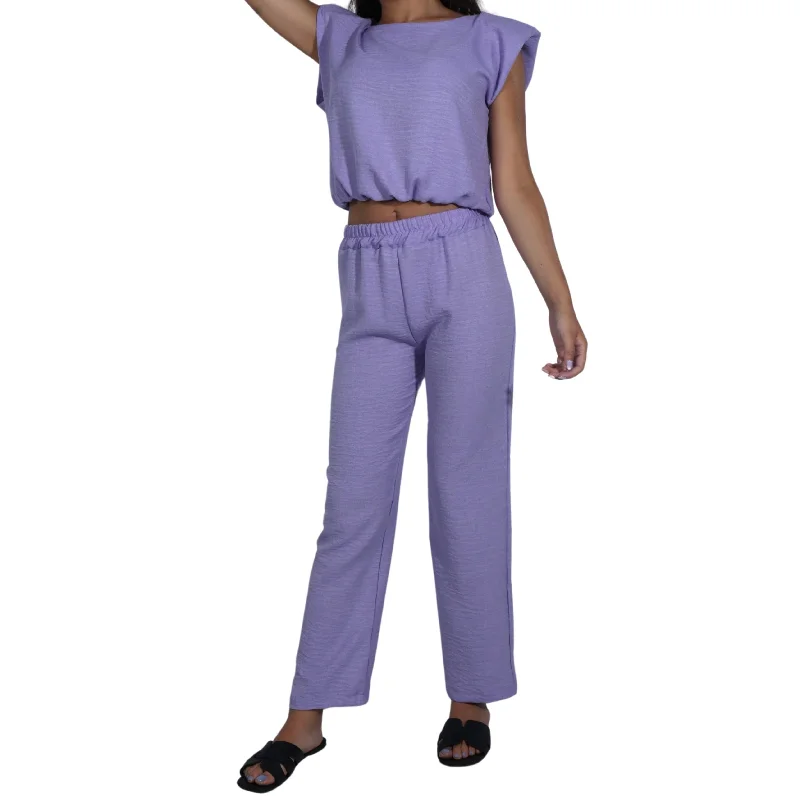 2 PC Pant And Top Set Classic Stretch Pants