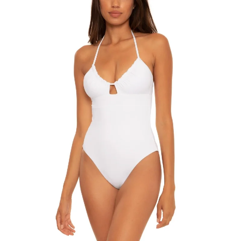 Becca by Rebecca Virtue Womens Solid Convertible One-Piece Swimsuit Trendy Swimsuit Bottoms Becca by Rebecca Virtue Womens Solid Convertible One-Piece Swimsuit Trendy Swimsuit Bottoms