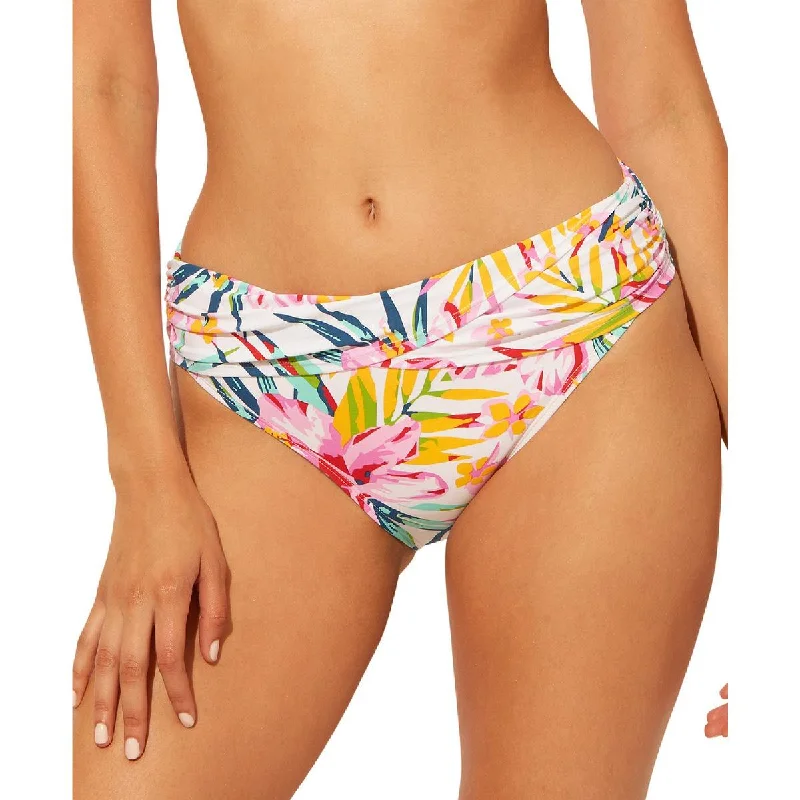 Bleu Rod Beattie Womens Floral Sarong One-Piece Swimsuit Classic Monokini Design