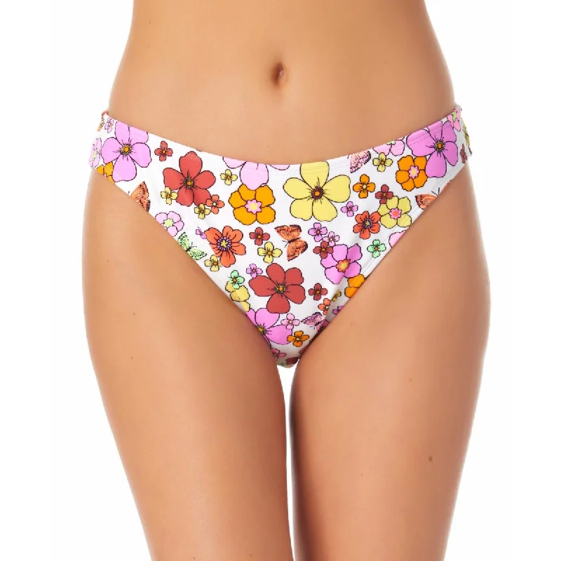 California Waves Womens Floral Hipster Swim Bottom Separates Bold Swimsuit Design