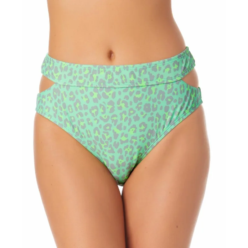 California Waves Womens Juniors Animal Print Summer Swim Bottom Separates Classic Swimsuit Design