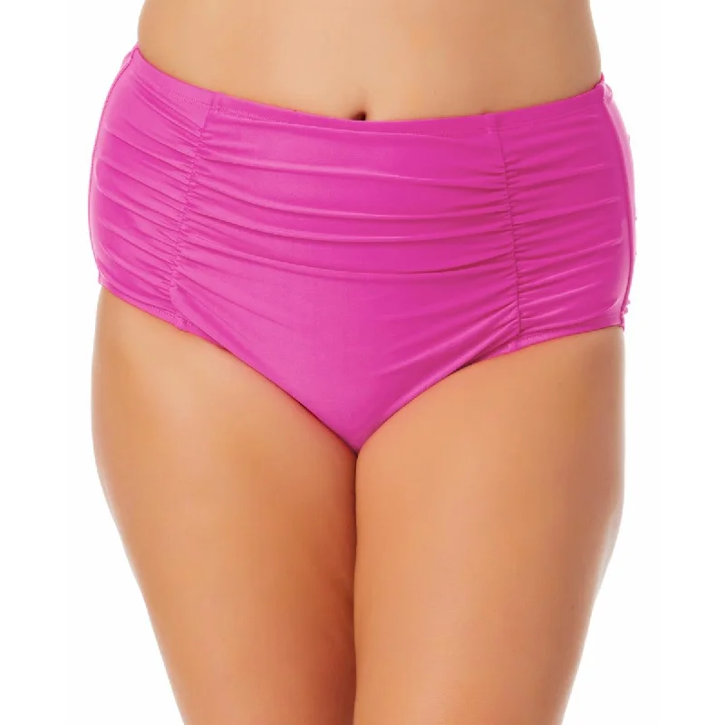 California Waves Womens Plus Solid High-Waist Swim Bottom Separates Strapless Swimsuit Top California Waves Womens Plus Solid High-Waist Swim Bottom Separates Strapless Swimsuit Top