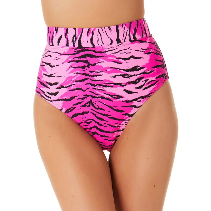 California Waves Womens Tiger High-Waist Swim Bottom Separates Push-Up Bikini Top