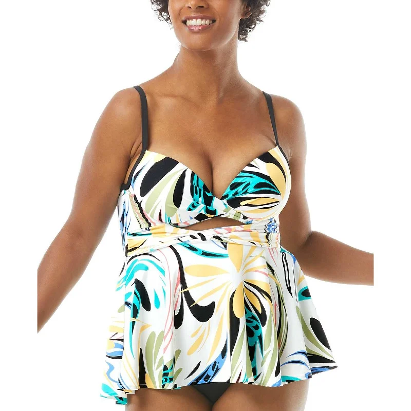 Coco Reef Womens   Printed Tankini Swim Top Separates Fun Pattern Swimsuit