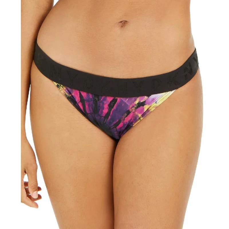 DKNY Womens Tie-Dye Bikini Swim Bottom Separates Halter Top Bikini