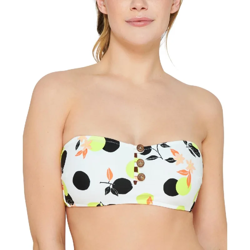 Hula Honey Womens Printed Bikini Bikini Swim top Sporty Swimwear Bottoms