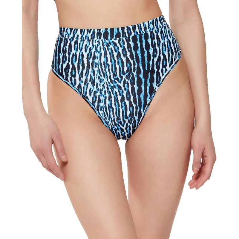 Jessica Simpson Womens Summer High Waist Swim Bottom Separates Plunge Back Swimsuit