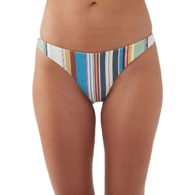 O'Neill Womens Striped Hermosa Swim Bottom Separates High-Waisted Swimwear