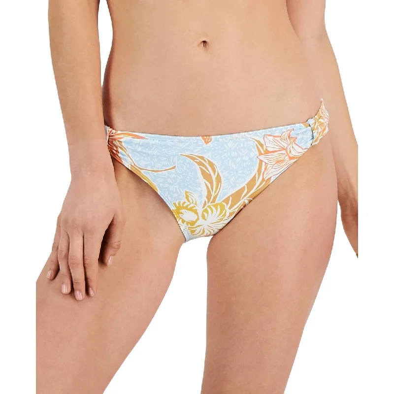 Roxy Womens Juniors Printed Hipster Swim Bottom Separates Strappy Back Bikini