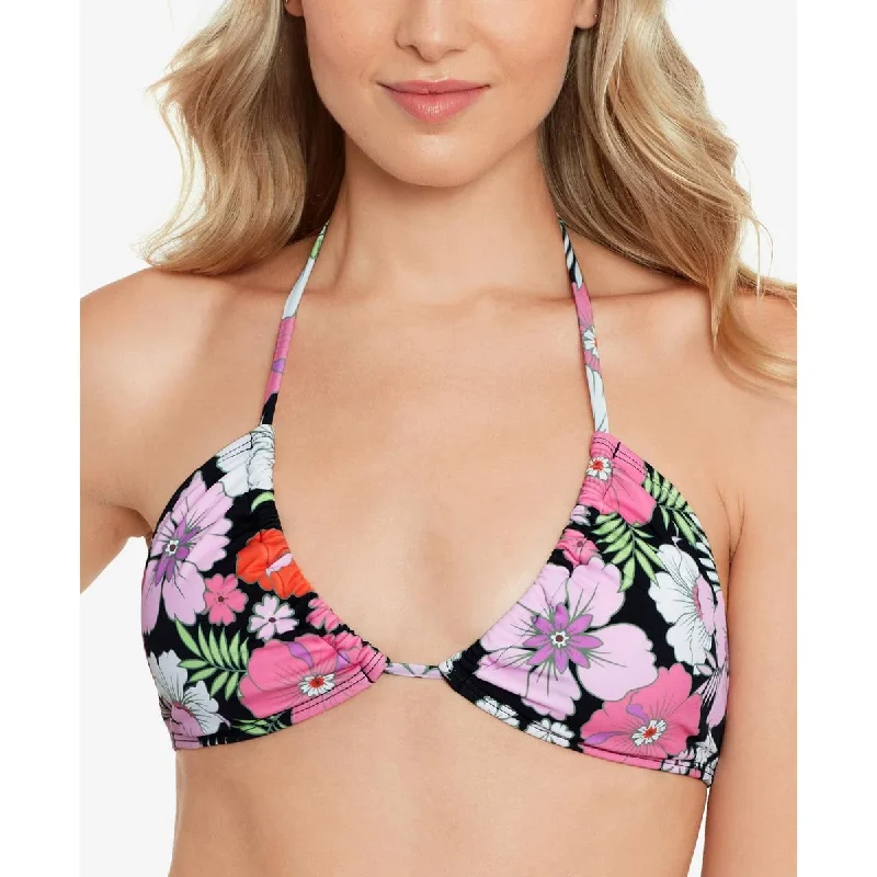Salt + Cove Womens Juniors Floral Print Convertible Bikini Swim top Mesh Detail Bikini Salt + Cove Womens Juniors Floral Print Convertible Bikini Swim top Mesh Detail Bikini