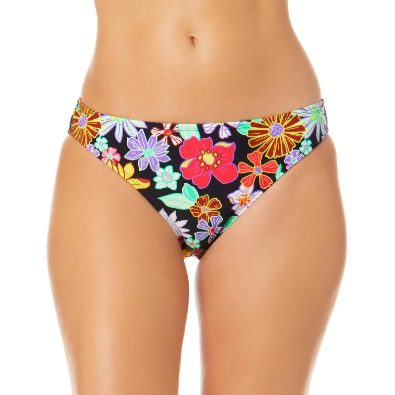 Salt + Cove Womens Juniors Floral Print Hipster Swim Bottom Separates Halter Neck Swimsuit