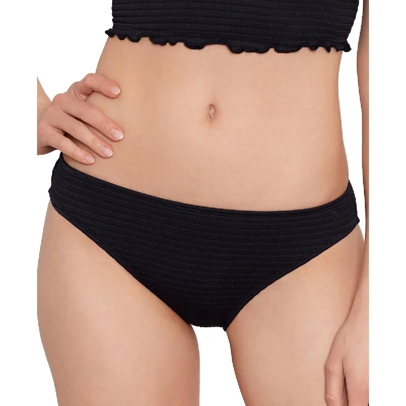 Salt + Cove Womens Ribbed Hipster Swim Bottom Separates Button-Front Swimsuit