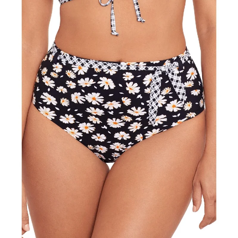 Skinny Dippers Womens Chick Lit Cherry Dip Floral Print Swim Bottom Separates Lace-Detail Bikini Set