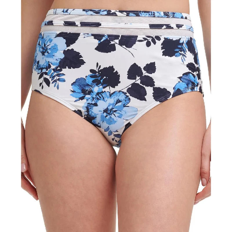 Tommy Hilfiger Womens Floral Mesh Inset Swim Bottom Separates Sexy Two-Piece Set