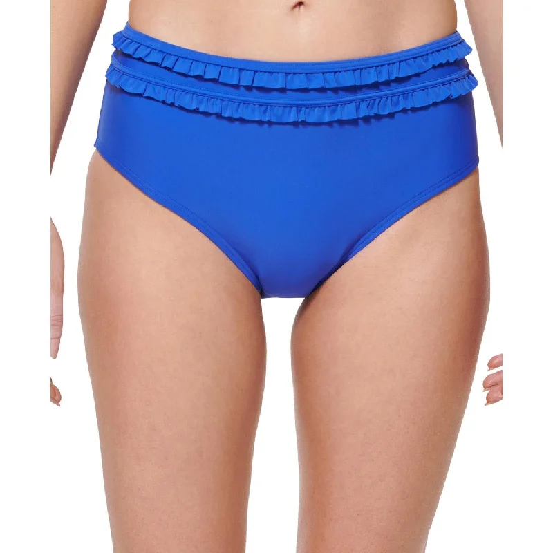 Tommy Hilfiger Womens Solid High-Waist Swim Bottom Separates Halter Neck Swimsuit