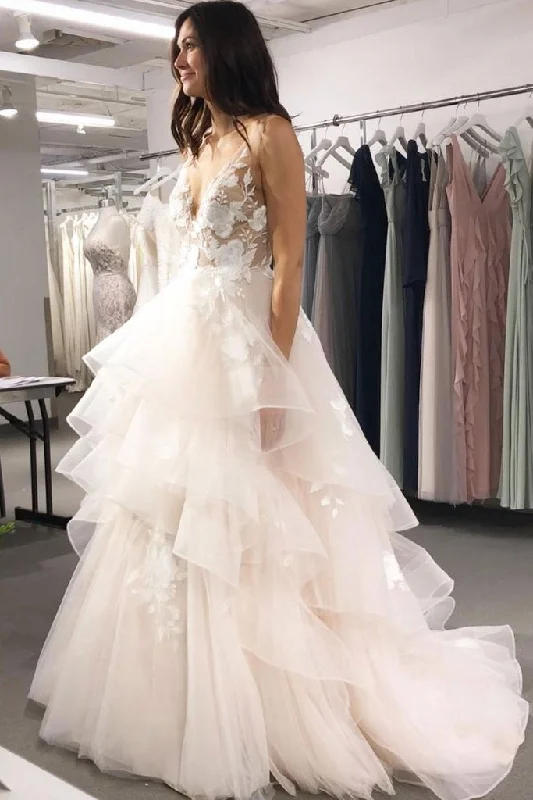 A Line V Neck Tulle Long Prom Dresses Asymmetrical Lace Appliques Party Dresses WK225 Tunics Formal black A Line V Neck Tulle Long Prom Dresses Asymmetrical Lace Appliques Party Dresses WK225 Tunics Formal black