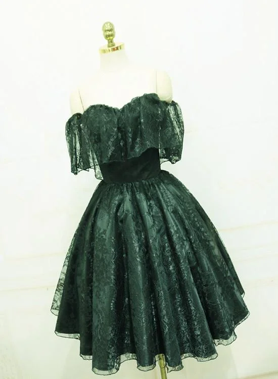 Beautiful Lace Green Off Shoulder Knee Length Party Dress, Homecoming Dress SA588 Tunics Fleece cozy Beautiful Lace Green Off Shoulder Knee Length Party Dress, Homecoming Dress SA588 Tunics Fleece cozy