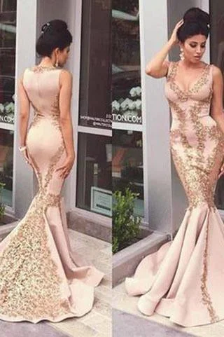 Lace Applique Mermaid Long Gold V-Neck Ruffles Sexy Straps Evening Dresses Party Dresses WK55 Tunics Office stylish Lace Applique Mermaid Long Gold V-Neck Ruffles Sexy Straps Evening Dresses Party Dresses WK55 Tunics Office stylish
